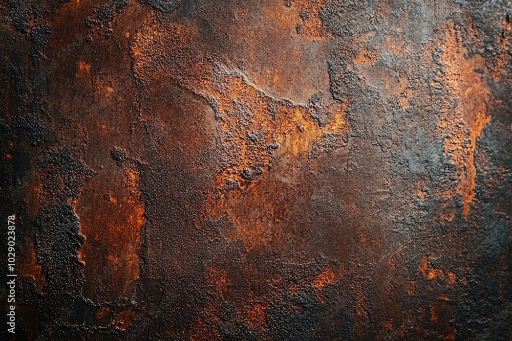 Rusty metal texture with dark brown and orange tones. Perfect for backgrounds in industrial, grunge, or vintage projects. Rusty metal texture with dark brown and orange tones. Perfect for backgrounds in industrial, grunge, or vintage projects.