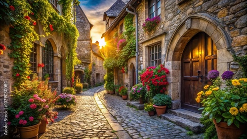 Medieval Streetscapes: Explore Charming Cobblestone Alleys and Historic Architecture