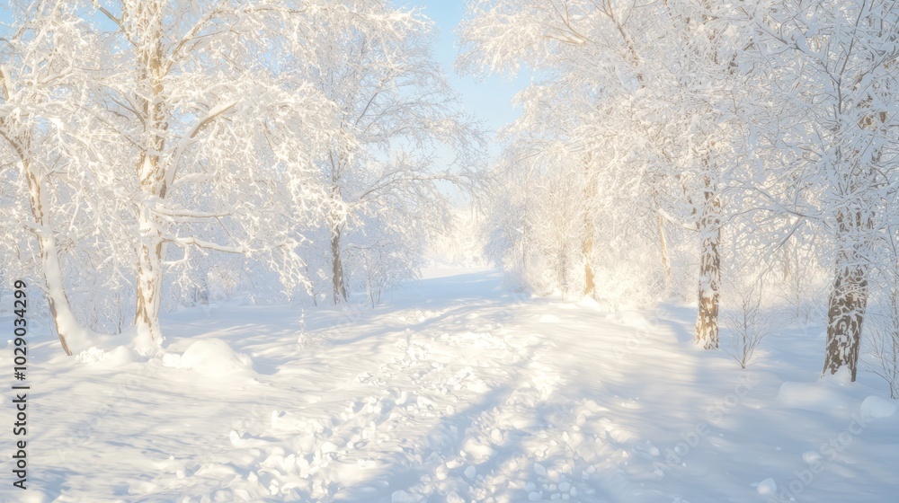 Winter Wildlife Exploration: Serene Snowy Landscape with Ultra-Detailed, Cinematic Light Winter Wildlife Exploration: Serene Snowy Landscape with Ultra-Detailed, Cinematic Light