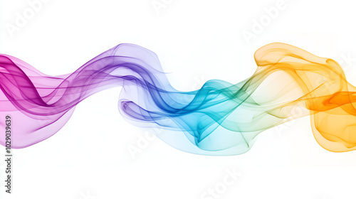 An Infinite Dreamlike Scene of Swirling Colored Smoke in Abstract Patterns