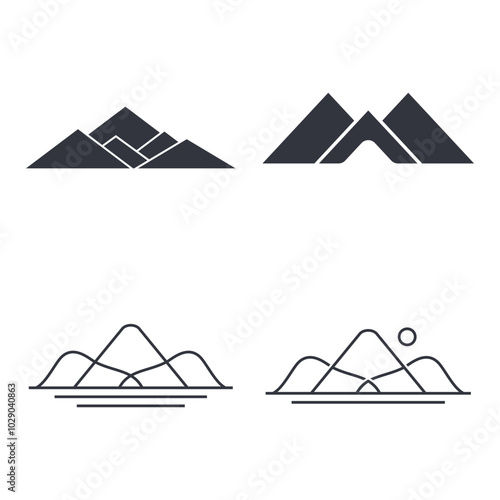 Mountain Logo Template Icon