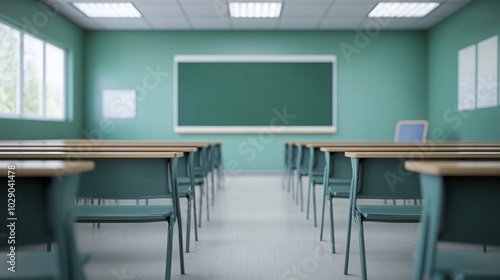 A modern classroom space promoting learning and collaboration