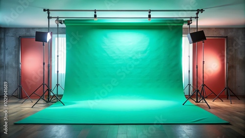 Abstract empty color backdrop for studio photography.