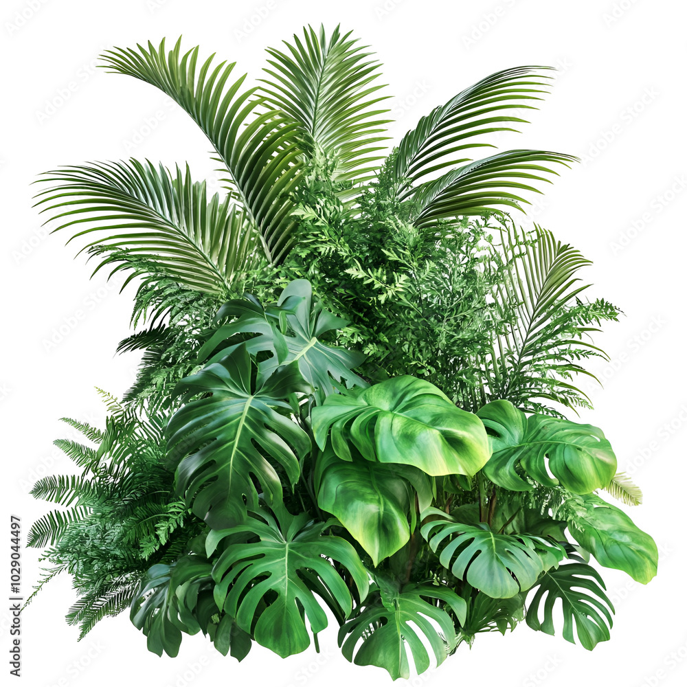 Tropical Rainforest Lush Greenery Foliage Plants Tropical Rainforest Lush Greenery Foliage Plants