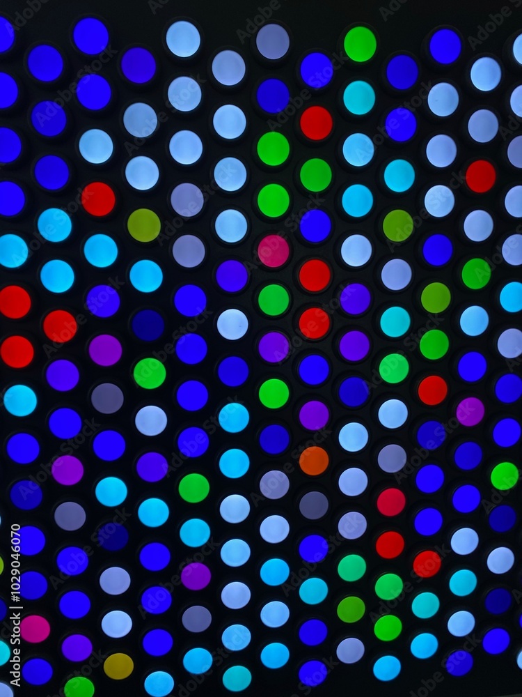 Multicolored dots of light Multicolored dots of light