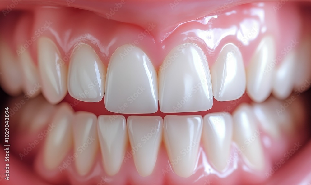 Obraz premium Closeup of a healthy, gleaming smile.