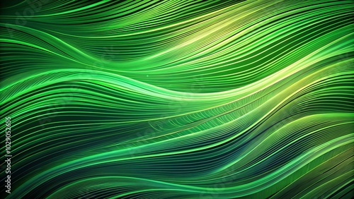 Abstract green organic lines creating a vibrant wallpaper backdrop.