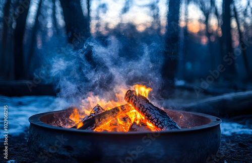 Campfire in the Woods