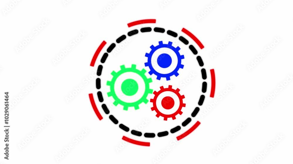 Rotating gears ikon Rotating gears ikon