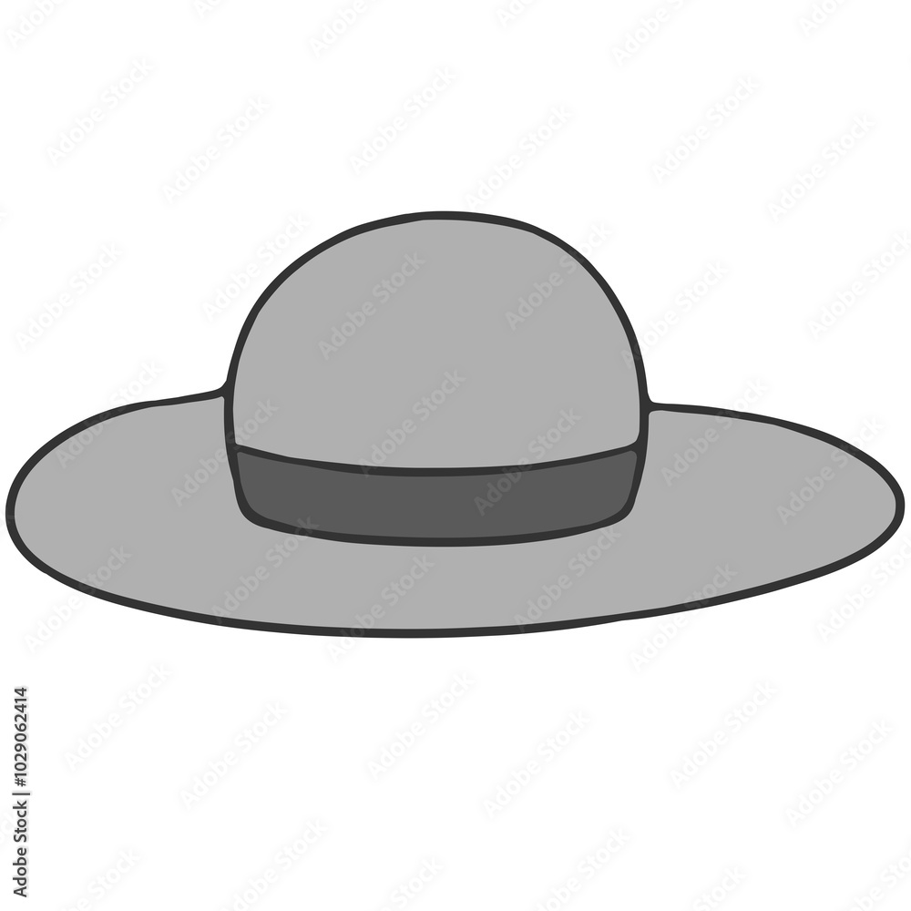 simple gray hat sign simple gray hat sign