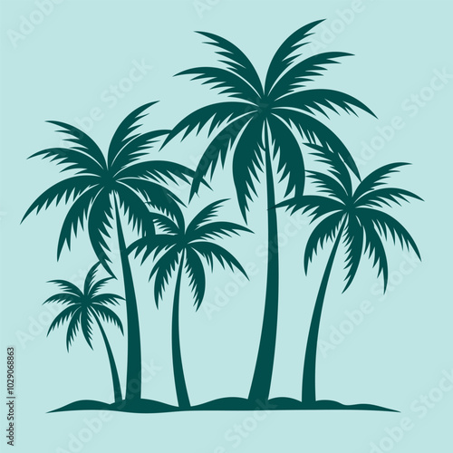 palm tree silhouette