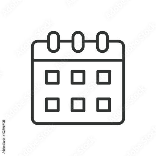 Six day working, in line design. Six-day workweek, productivity, labor, work-life balance, office hours, overtime, employee engagement on white background vector. Six day working editable stroke icon
