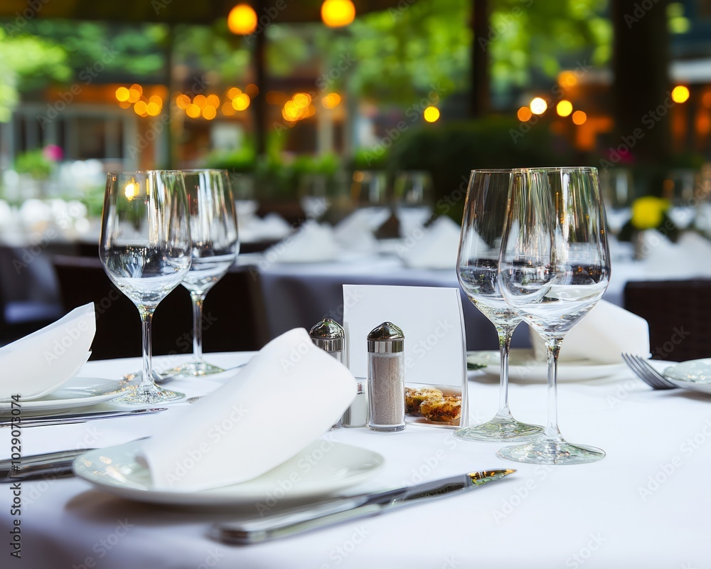 Fototapeta premium Elegant Minimalist Dining Scene with Clean Aesthetics
