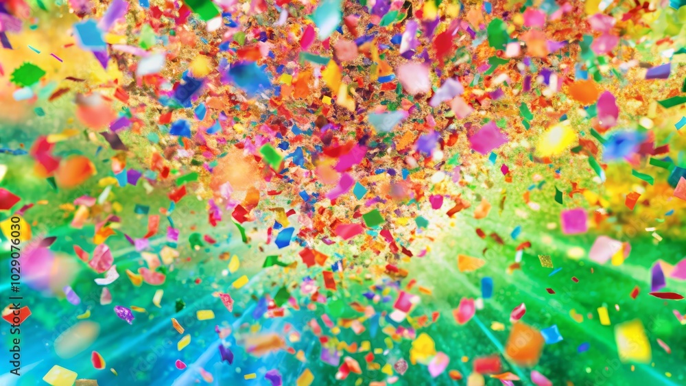 Festive and colorful party-themed abstract design. Festive and colorful party-themed abstract design.
