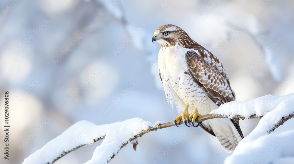 Majestic Hawk Surveying Winter Landscape - Ultra-Detailed Wildlife Cinematic Scene Majestic Hawk Surveying Winter Landscape - Ultra-Detailed Wildlife Cinematic Scene