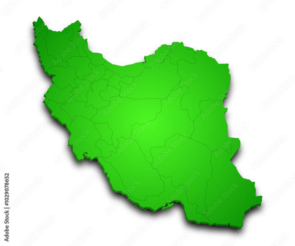 3d Map of Iran country with color. middle East, ir, Iran country map 3d Map of Iran country with color. middle East, ir, Iran country map