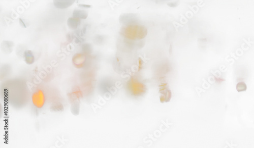 Obraz na plátne Blurred lights create an abstract colorful transparent background