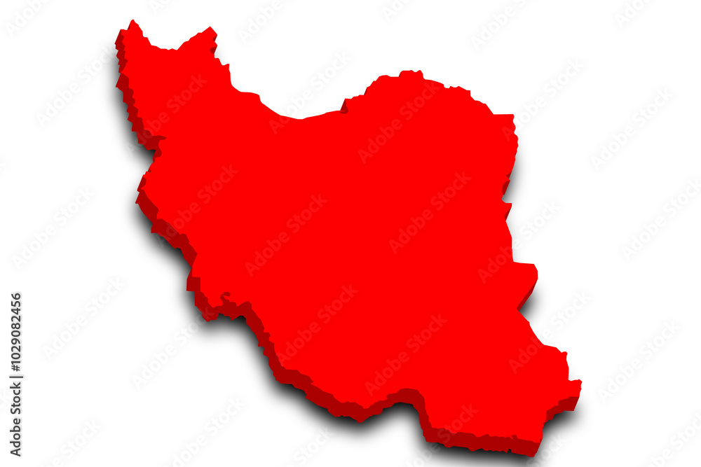 3d Map of Iran country with color. middle East, ir, Iran country map 3d Map of Iran country with color. middle East, ir, Iran country map