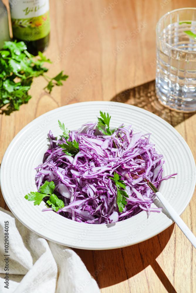 red cabbage salad with olive oil red cabbage salad with olive oil
