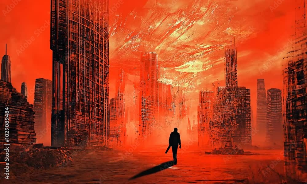 The Last Man Standing in a Red Sky The Last Man Standing in a Red Sky