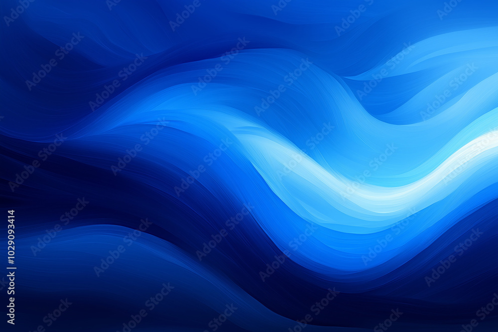 Serene Blue Abstract Waves Serene Blue Abstract Waves