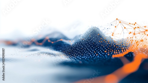 Cyber ​​security theme picture, communication, network, abstract background