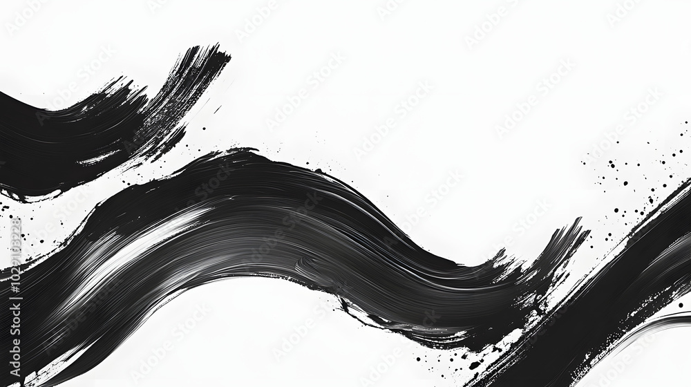 Monochrome Waves: Epic Abstract Art Wallpaper Monochrome Waves: Epic Abstract Art Wallpaper
