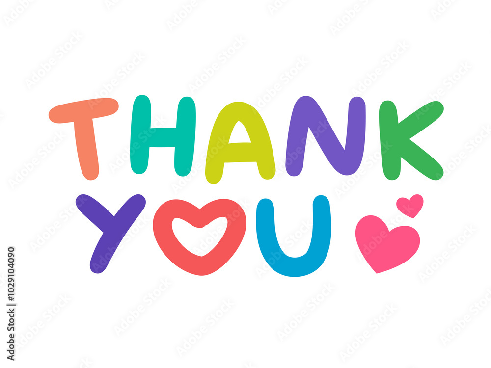 Vector handdrawn illustration. Lettering phrases Thank You Vector handdrawn illustration. Lettering phrases Thank You