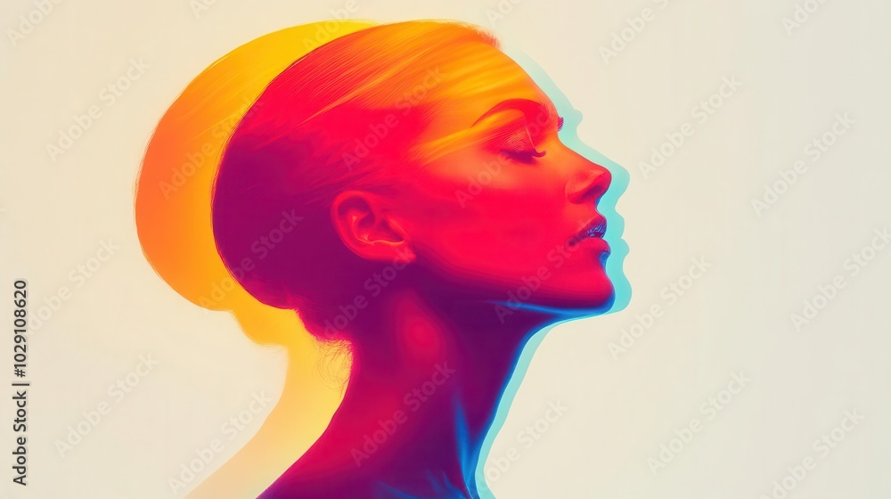Selfimprovement flat design top view personal growth water color Triadic Color Scheme Selfimprovement flat design top view personal growth water color Triadic Color Scheme