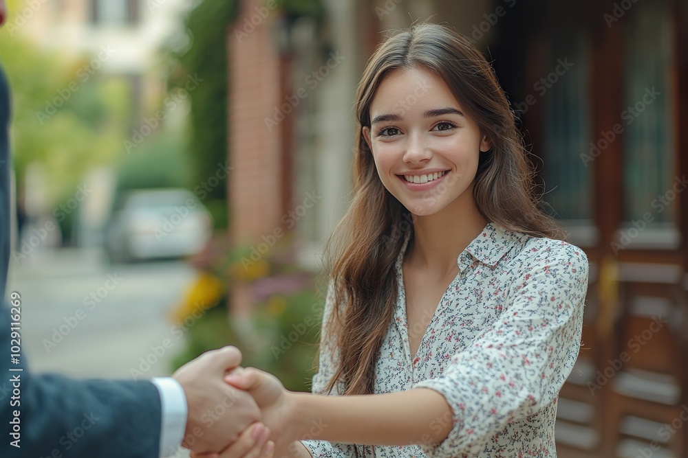 Successful Real Estate Transaction Handshake Successful Real Estate Transaction Handshake