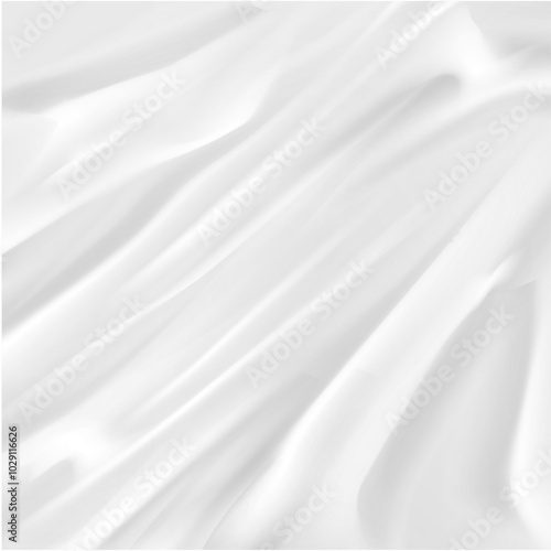 Smooth elegant white silk or satin luxury cloth background. 