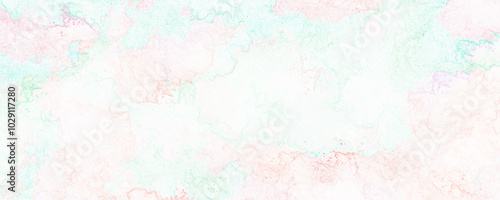 Abstract panoramic  design watercolor picture painting illustration background. Colorful abstract art background. Grunge texture splash paint wall multicolor. Colorful painted decorative wall texture.