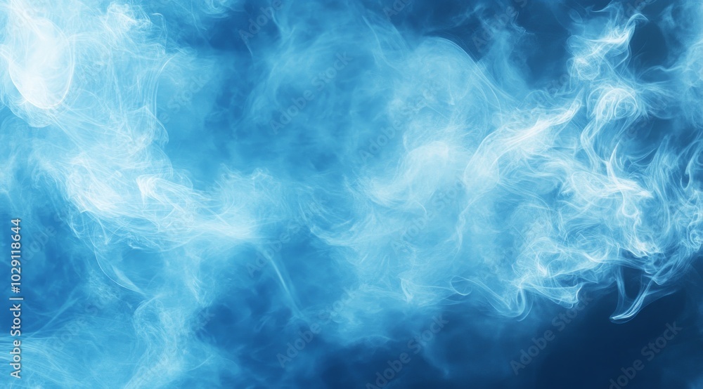 Obraz premium light ocean blue background that has as touches of white in the form of smoke, make it so that it can be used as the background of a design