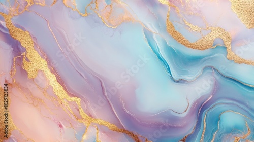 Wallpaper Mural pink gold marble abstract background. alcohol ink golden line glitter digital painting wallpaper. backdrop design. Torontodigital.ca