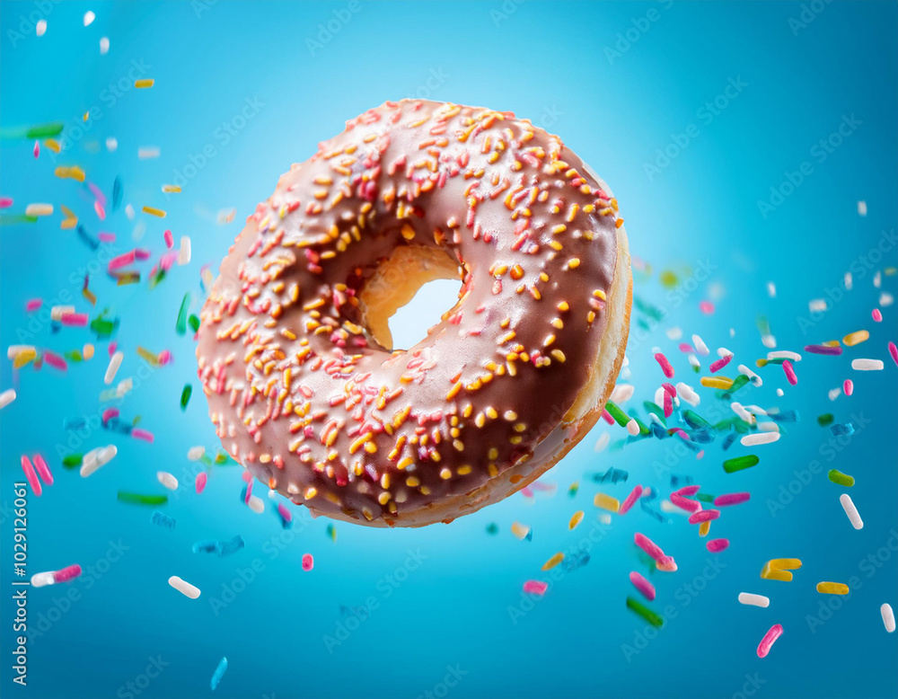 Colorful donuts. Isolated on white background Colorful donuts. Isolated on white background