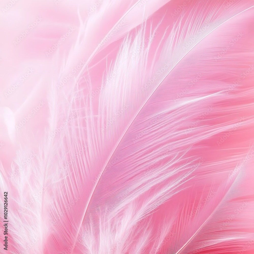 Pink feather background. Softness pink feather texture. Soft pastel background pink feather pattern, Generative Ai Pink feather background. Softness pink feather texture. Soft pastel background pink feather pattern, Generative Ai
