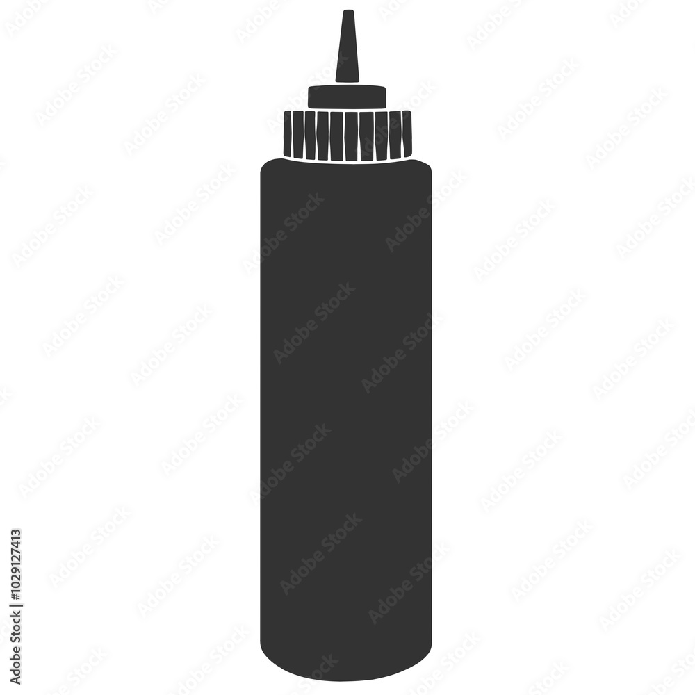 black silhouette sauce bottle sign black silhouette sauce bottle sign