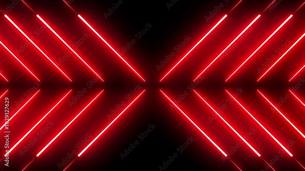 Neon glowing red X sign on dark background. Cool animated X sign for online shop, blog, web, and hotel on a dark background in 4K, Technology video material animation in 4K