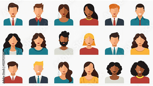 Diversity Icon Set: Symbols of Inclusivity for Web Design and Infographics - Representing Varied Cultures and Identities