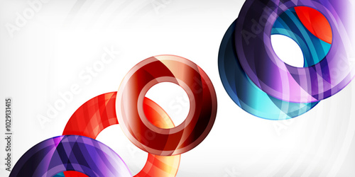 Circles, round elements, ring shapes premium background. Vector Illustration For Wallpaper, Banner, Background, Card, Book Illustration, landing page