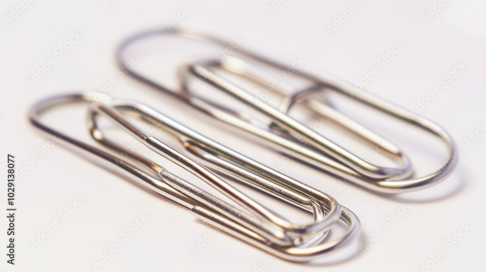 Paper clips are essential office supplies, often used for organizing documents and papers. Their metallic finish adds sleek touch to any workspace, making them both functional and stylish Paper clips are essential office supplies, often used for organizing documents and papers. Their metallic finish adds sleek touch to any workspace, making them both functional and stylish