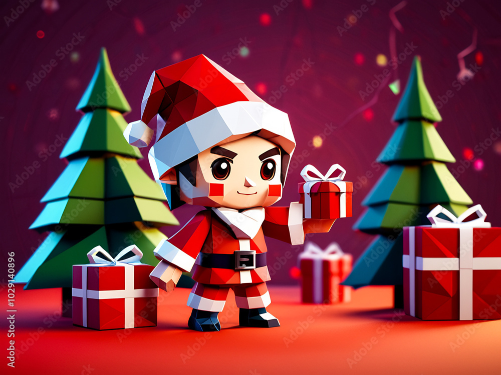 Christmas wallpaper background , 3d cartoon character Christmas wallpaper background , 3d cartoon character