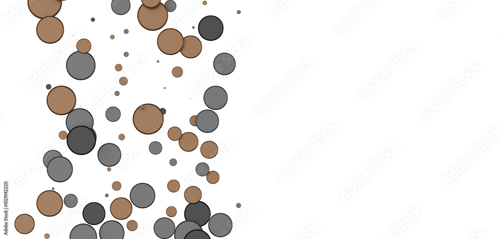 Multicolored confetti on white Multicolored confetti on white
