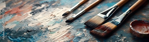 DIY Art Supplies Laid Out o...