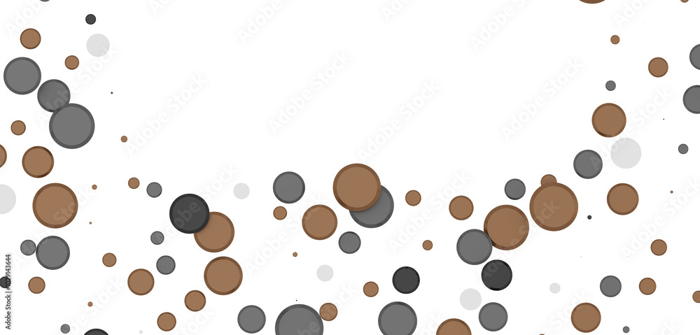Obraz premium Multicolored confetti on white