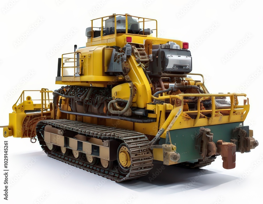 Subsoiler Machine Isolated on White Background Subsoiler Machine Isolated on White Background