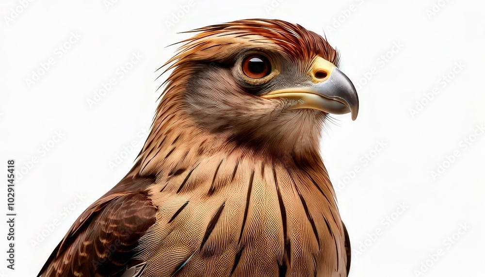 Obraz premium Thresher Bird Isolated on White Background