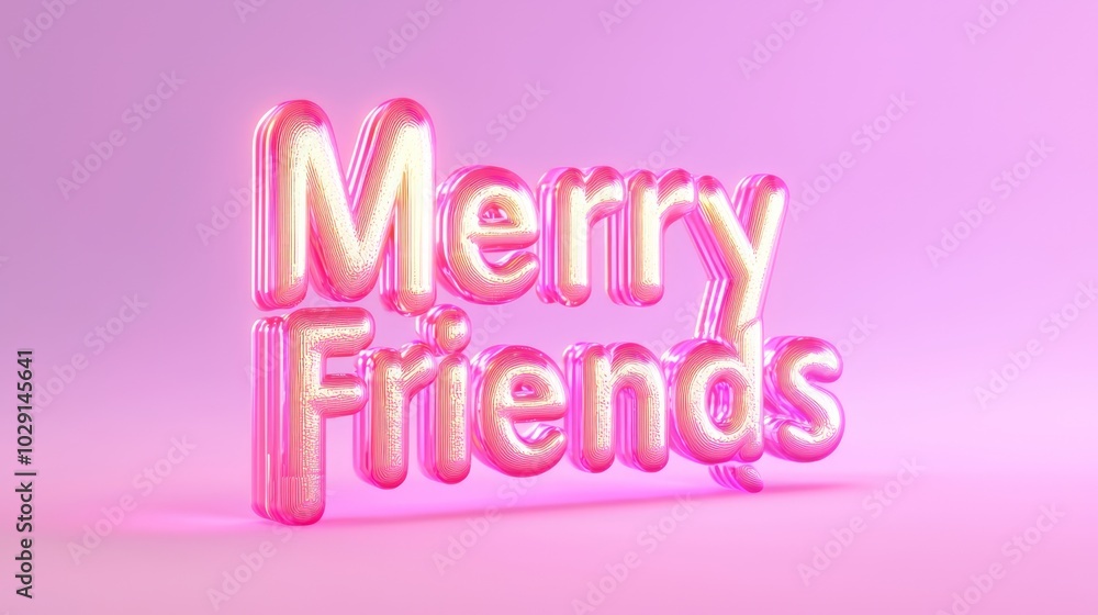 Festive 3D Render Typography of Festive 3D Render Typography of