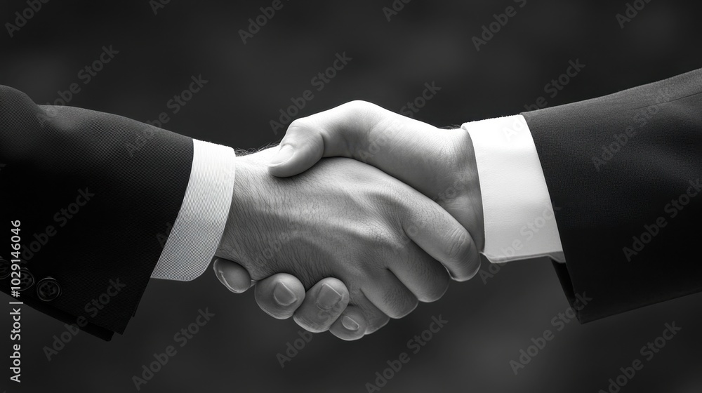 Two negotiators exchanging firm handshakes and subtle body cues during contract discussions, highlighting non-verbal dynamics Two negotiators exchanging firm handshakes and subtle body cues during contract discussions, highlighting non-verbal dynamics