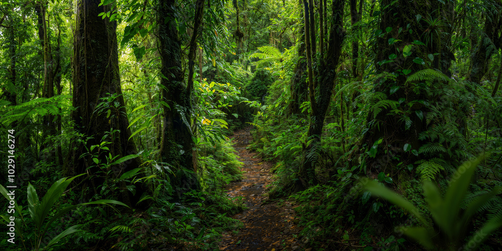 Fototapeta premium Deep tropical rainforest